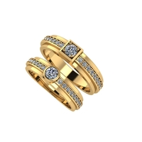 Wedding ring 3d render - Thumbnail 1