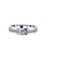 Wedding ring 3d render - Thumbnail 4