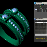 Wedding ring 3d render - Thumbnail 10