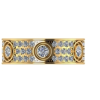 Women Cartier diamond ring 3D render - Thumbnail 5