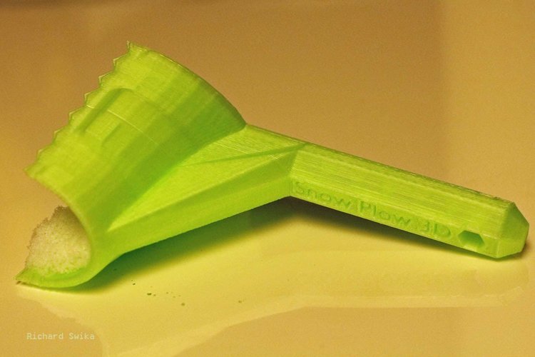 3D Printed Snow Plow Ice Scraper by richard_swika |