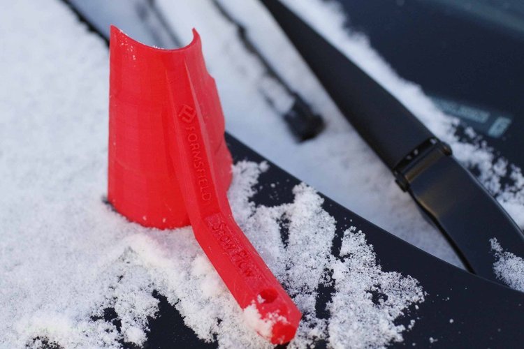 Snow Plow Ice Scraper 3D Print 56933