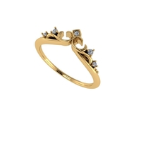 Women diamond engagement ring 3d render - Thumbnail 8