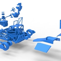 New Zealand Superstock car while turning V2 Scale 1:25 - Thumbnail 25