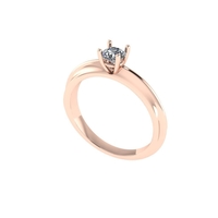 Women diamond ring 3d render - Thumbnail 2