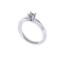 Women diamond ring 3d render - Thumbnail 3