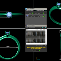 Women diamond ring 3d render - Thumbnail 5