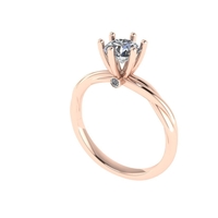 Women diamond ring 3d render - Thumbnail 2