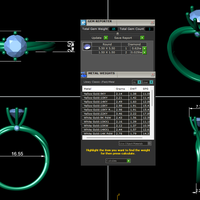 Women diamond ring 3d render - Thumbnail 5