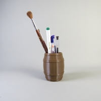 Wooden Beer Barrel Pen Holder  - Thumbnail 3