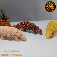 Articulated print-in-place Cute Pangolin - Thumbnail 3