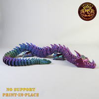 Articulated Dragon, print-in-place, No-Support - Thumbnail 2