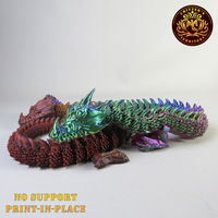Articulated Dragon, print-in-place, No-Support - Thumbnail 5