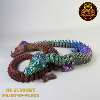 Articulated Dragon, print-in-place, No-Support - Thumbnail 6