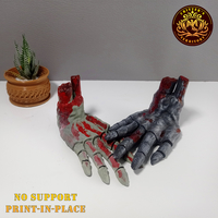 Flexi Zombie Hand PRINT-IN-PLACE NO-SUPPORT HALLOWEEN-SPECIAL - Thumbnail 1