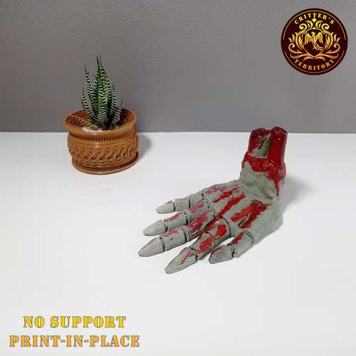 Flexi Zombie Hand PRINT-IN-PLACE NO-SUPPORT HALLOWEEN-SPECIAL