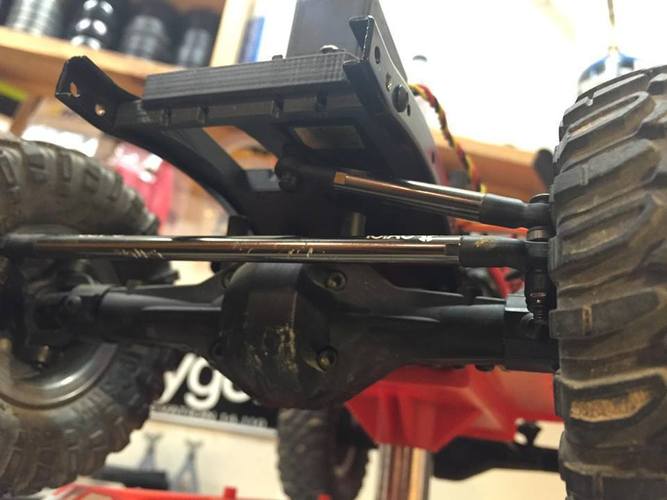 SCX-10 Chassis Mount Servo/Servo Winch Mount 3D Print 57016