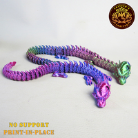 FLEXI CHRISTMAS DRAGON, PRINT-IN-PLACE, NO-SUPPORT - Thumbnail 4
