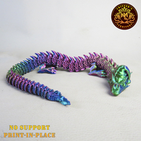 FLEXI CHRISTMAS DRAGON, PRINT-IN-PLACE, NO-SUPPORT - Thumbnail 5