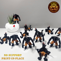 Flexi Mini Werewolf | No support | Print in Place - Thumbnail 1