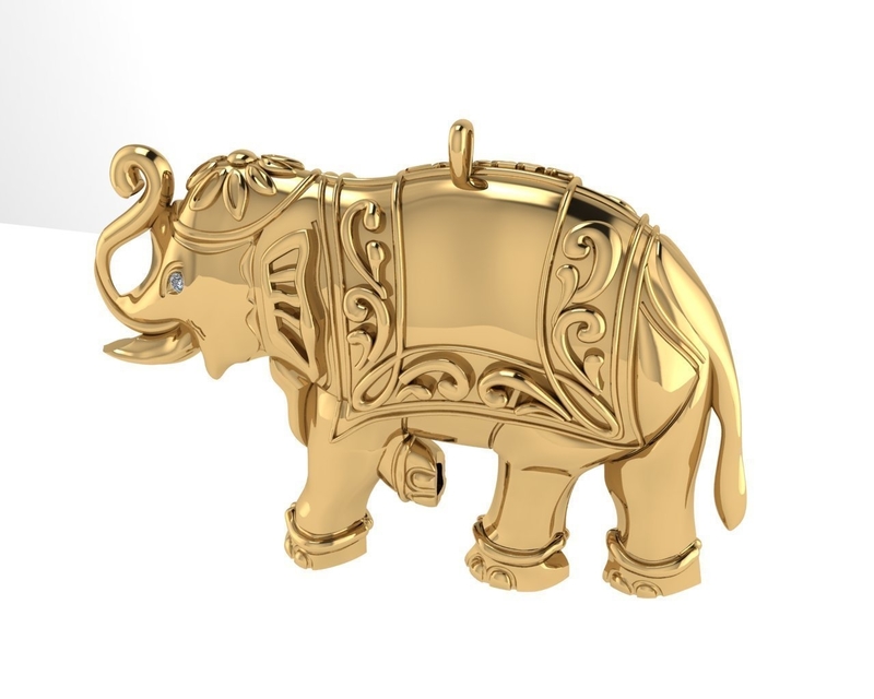 Diamond pendant 3d render