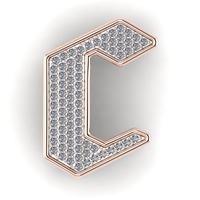 Diamond pendant 3d render - Thumbnail 4