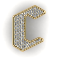 Diamond pendant 3d render - Thumbnail 5