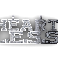 Diamond hiphop pendant 3d render - Thumbnail 4