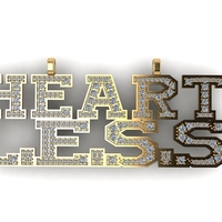 Diamond hiphop pendant 3d render - Thumbnail 5