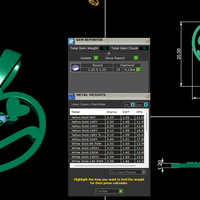 Diamond pendant 3d render - the letter DV - Thumbnail 8