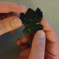 Pixel Fire Flower (Magnet or Pin) - Super Mario World - Thumbnail 1