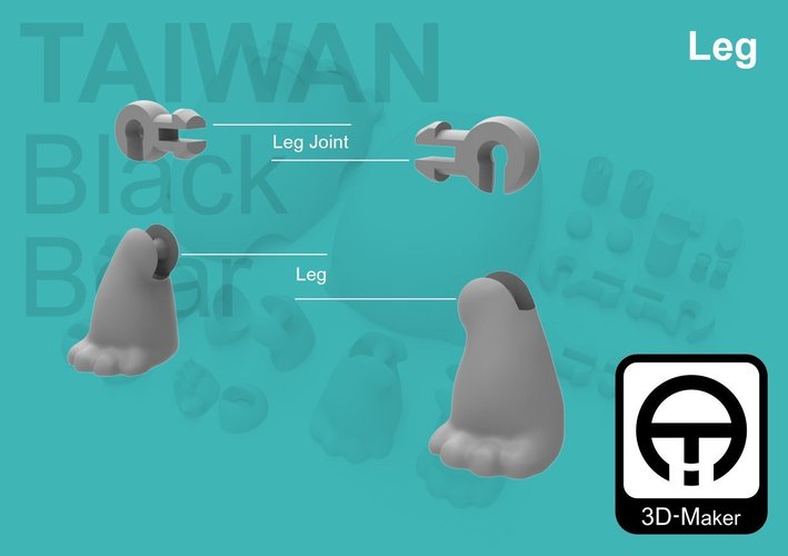 Taiwan Black_bear 3D Print 57097