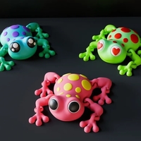 Cute frog 3D STL - Thumbnail 1
