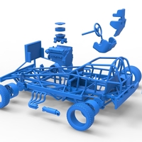 BriSCA Formula 1 Stock Car Base for Dirt Scale 1:25 - Thumbnail 25