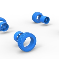 Wheel set of BriSCA Formula 1 Stock Car for Dirt 1:25 - Thumbnail 11