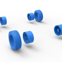 Wheel set of BriSCA Formula 1 Stock Car for Dirt 1:25 - Thumbnail 12