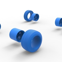 Wheel set of BriSCA Formula 1 Stock Car for Dirt 1:25 - Thumbnail 13