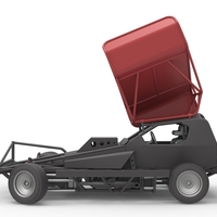 BriSCA Formula 1 Stock Car for Dirt while turning 1:25 - Thumbnail 7