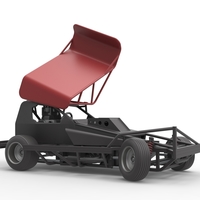 BriSCA Formula 1 Stock Car for Dirt while turning 1:25 - Thumbnail 21