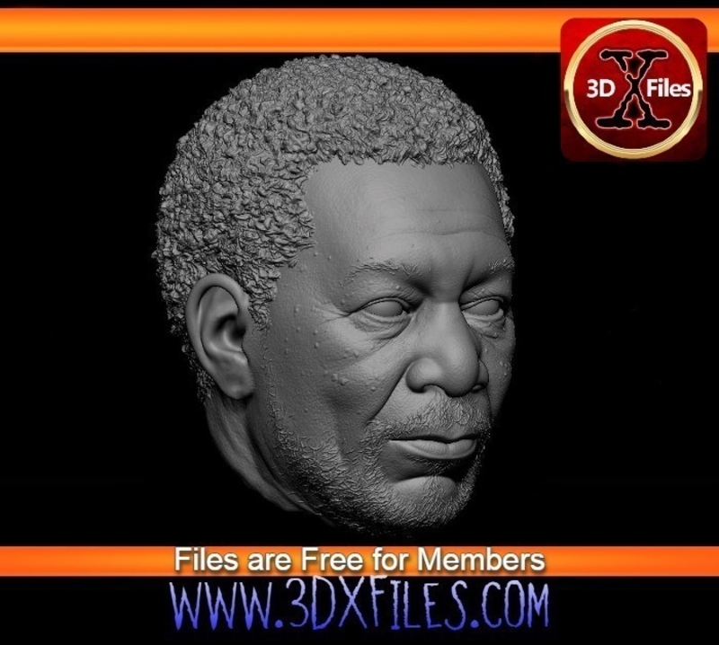 Morgan Freeman - HeadSculpt - custom Action Figure 