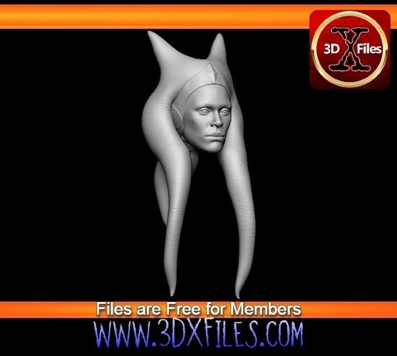 Ashoka Head Sculpt - Star Wars Custom Action Figure