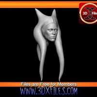 Ashoka Head Sculpt - Star Wars Custom Action Figure - Thumbnail 2