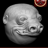 Snaggletooth Head Sculpt - Star Wars custom Action Figure - Thumbnail 1