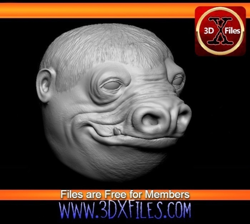 Snaggletooth Head Sculpt - Star Wars custom Action Figure