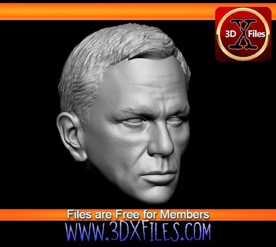 Daniel Craig - HeadSculpt - Custom  Action Figure 