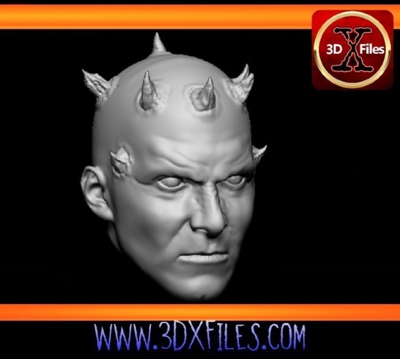 Star wars Action Figure Head - Darth Maul - Custom Head Sculpt