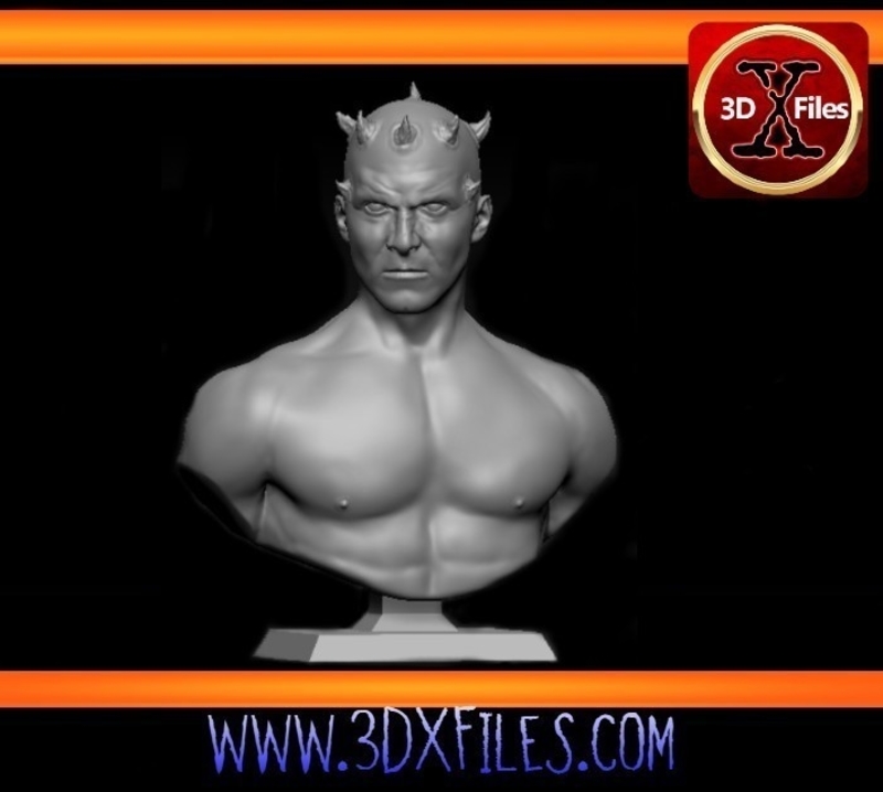 Darth Maul Star Wars Bust - Life Size 3D Statue on Pedestal