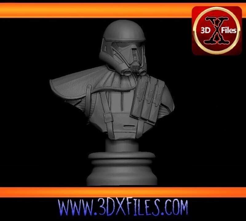 Star Wars - Death Trooper Bust Free 3D print model