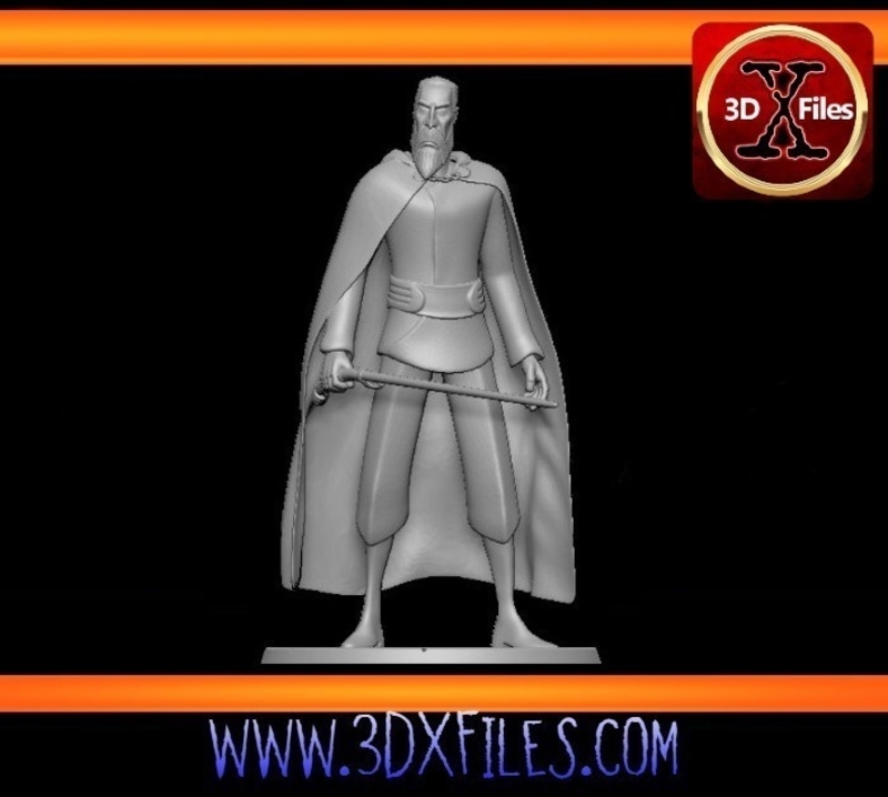 Star Wars Animated Dooku Statue - Clone Wars 3D print model 