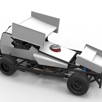 BriSCA Formula 1 Stock Car for Asphalt Scale 1:25 - Thumbnail 20